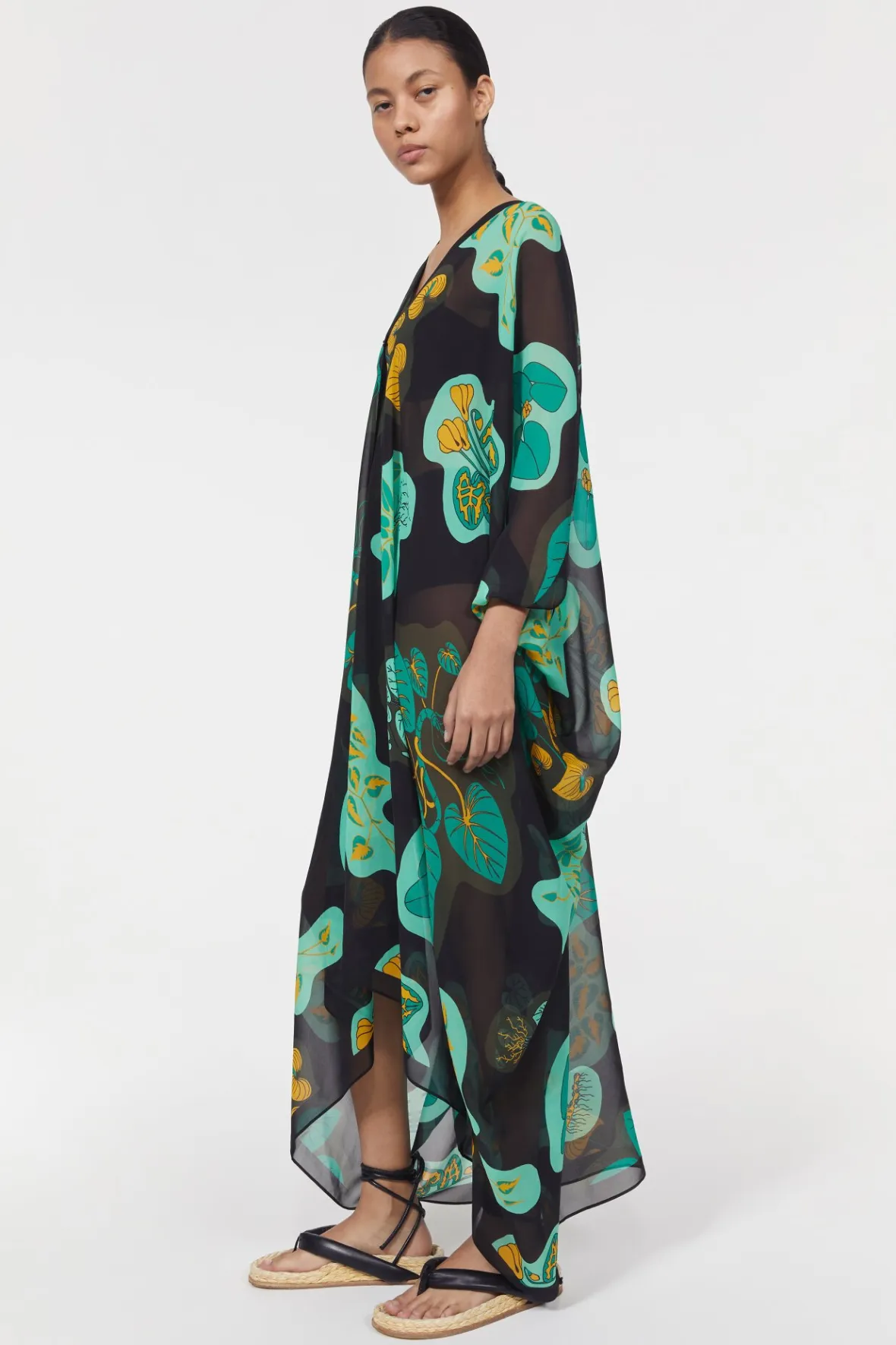 New Agave Leaf Caftan Women Dresses & Caftans