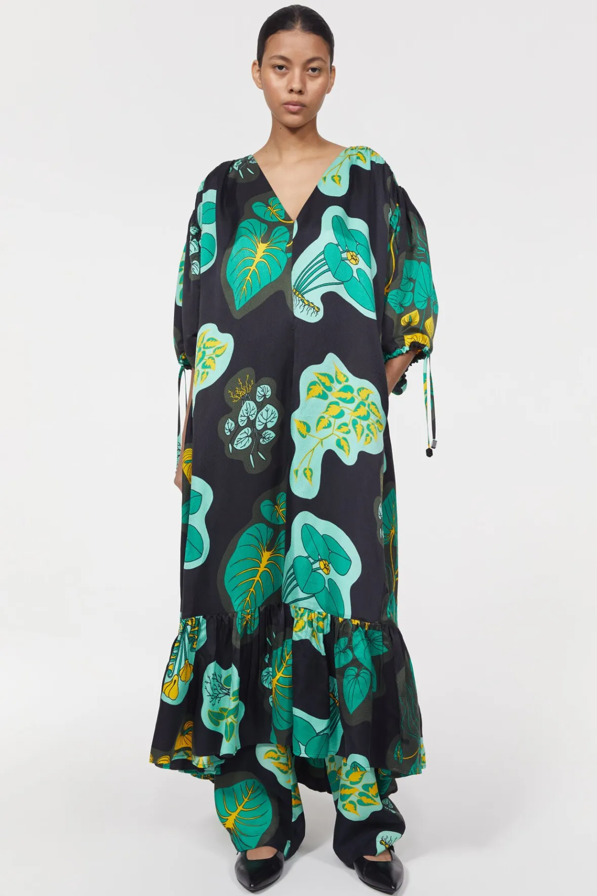 New Dakota Leaf Hammered Dress Women Dresses & Caftans