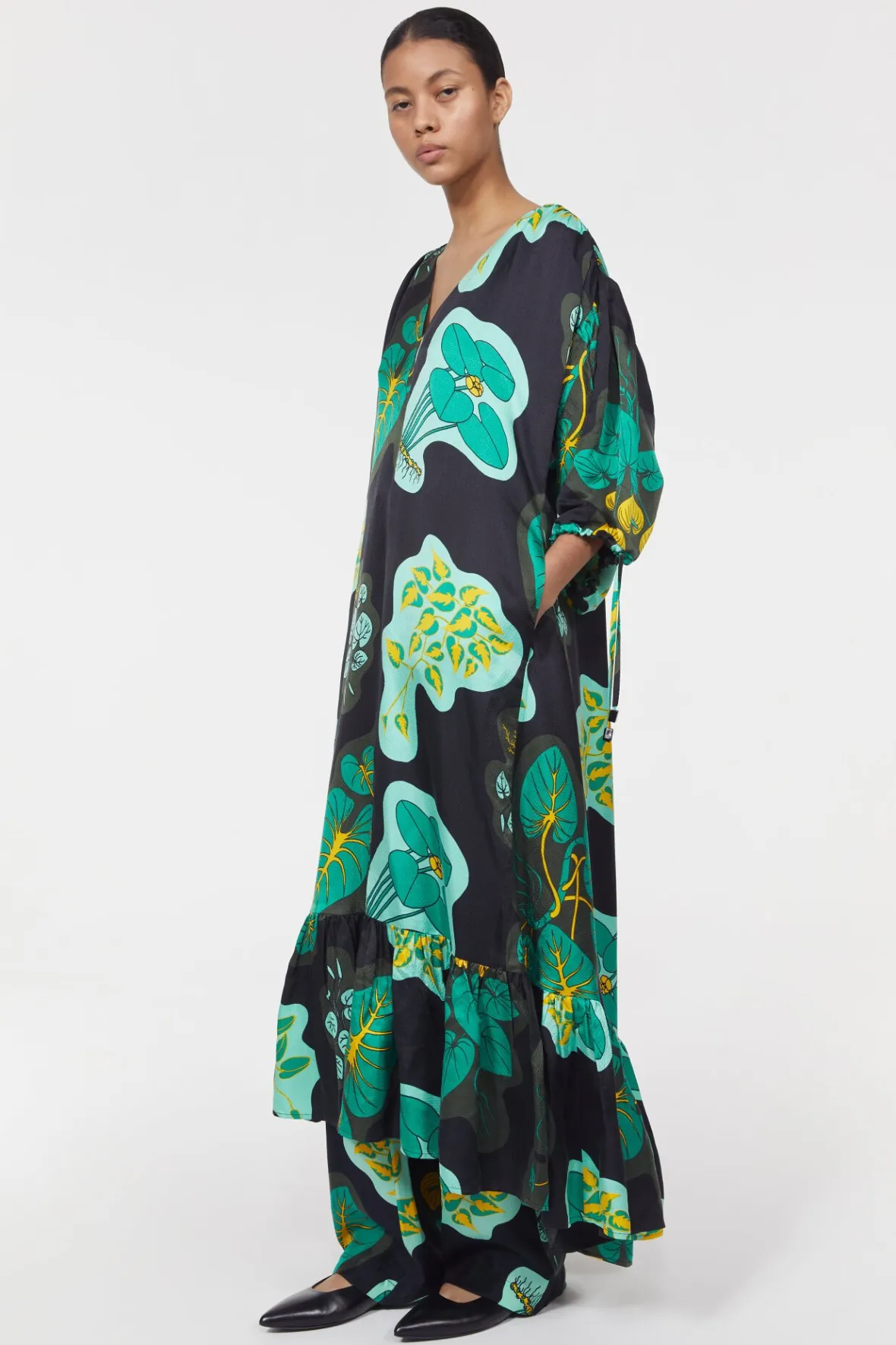 New Dakota Leaf Hammered Dress Women Dresses & Caftans