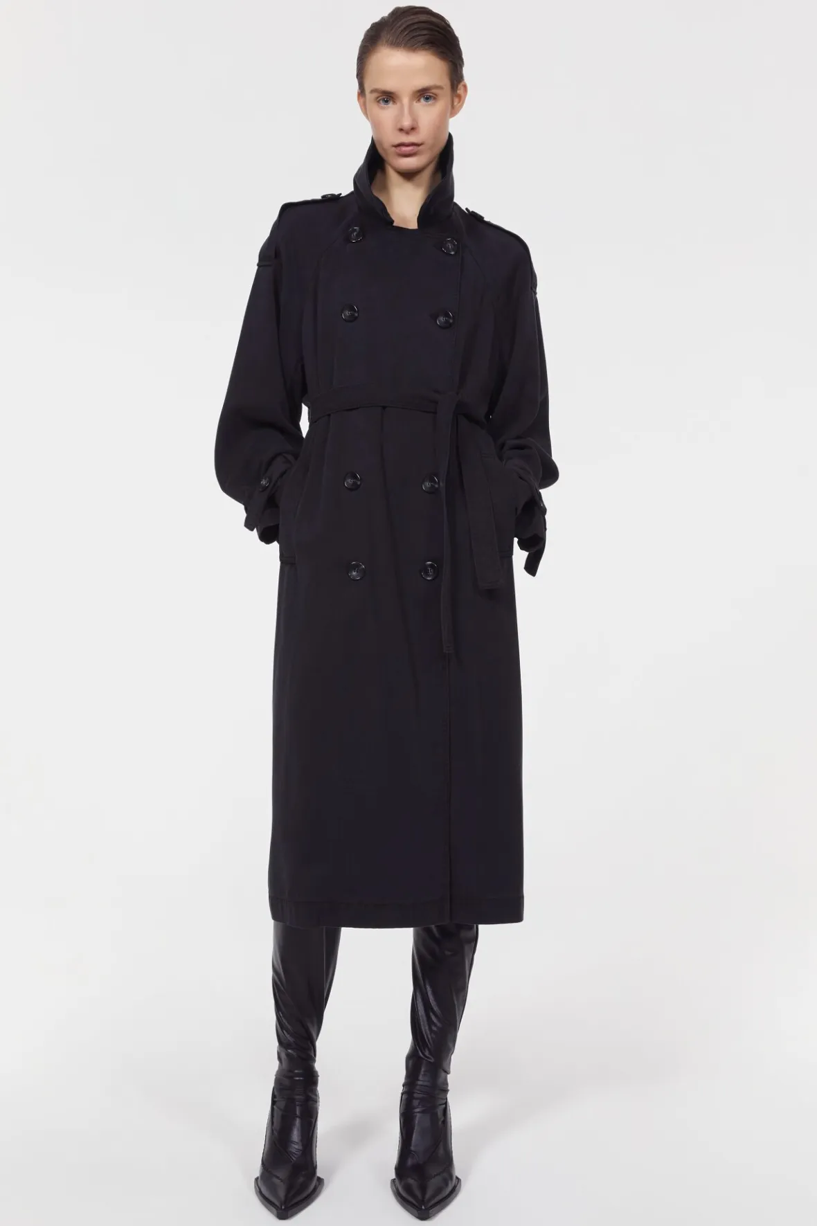 New Lois Drape Trench Coat Women Outerwear