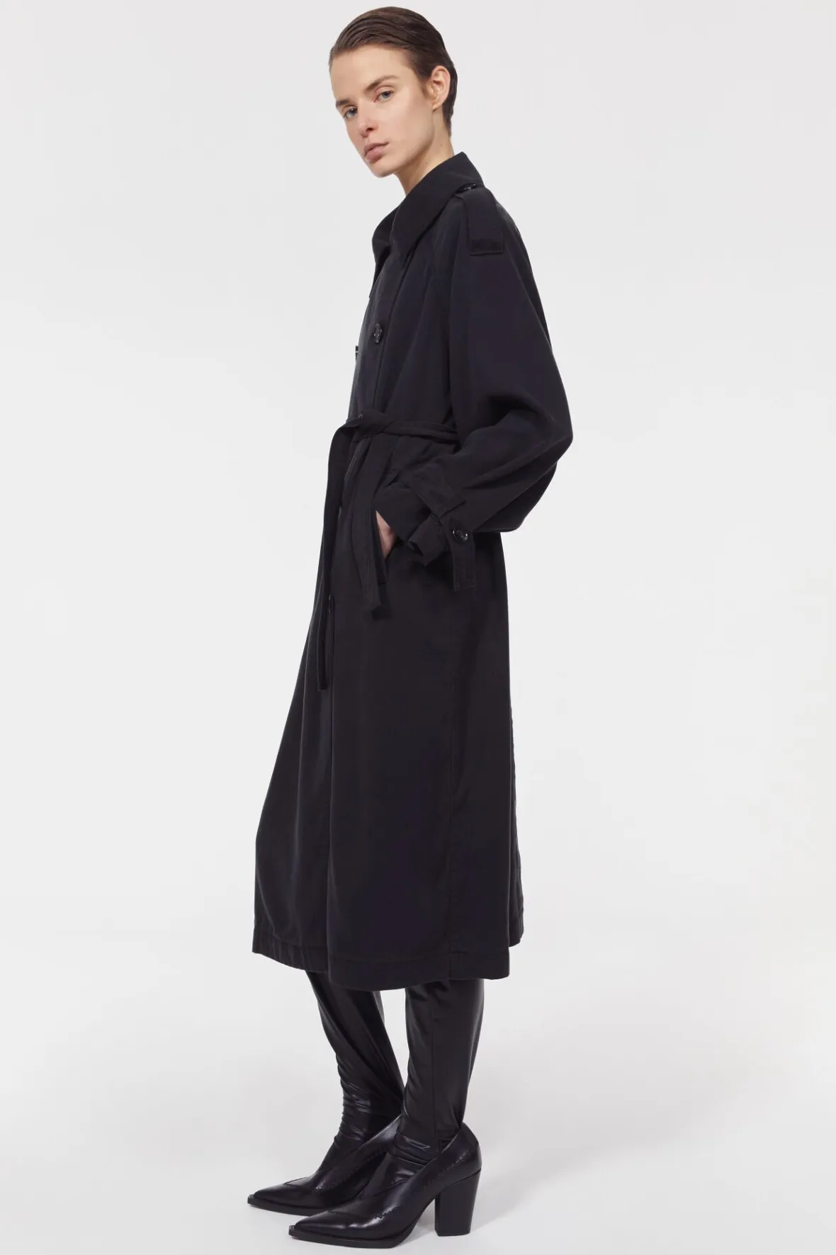 New Lois Drape Trench Coat Women Outerwear